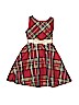 Rare Editions 100% Polyester Checkered-gingham Red Special Occasion Dress Size 8 - photo 1