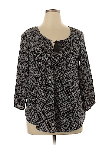 Mossimo Supply Co. Long Sleeve Blouse (view 1)