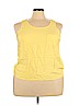 Forever 21 100% Rayon Yellow Sleeveless Blouse Size 3X - photo 1