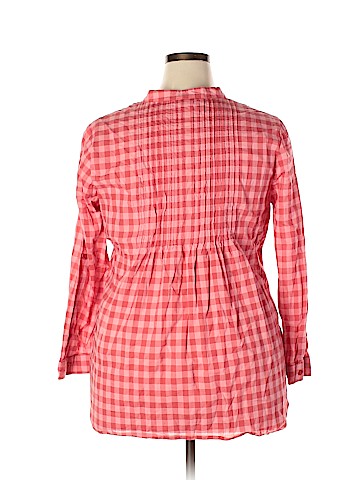 Woman Within Long Sleeve Button-Down Shirt (view 2)