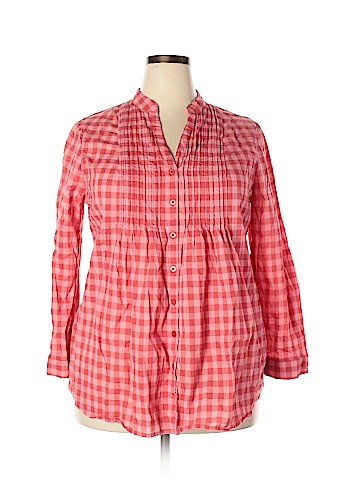 Woman Within Long Sleeve Button-Down Shirt (view 1)