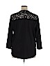 H&M 100% Polyester Black 3/4 Sleeve Top Size XL - photo 2