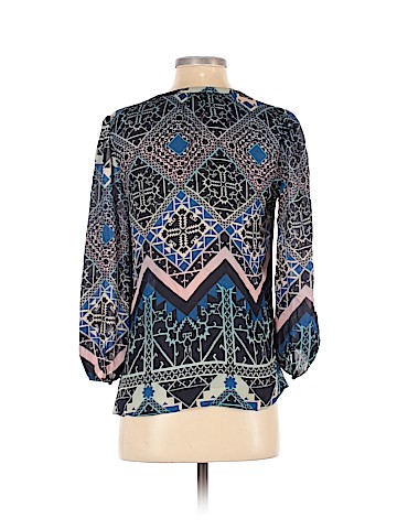 Leifsdottir Long Sleeve Silk Top (view 2)