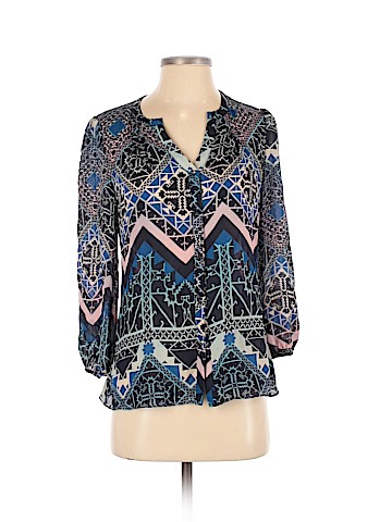 Leifsdottir Long Sleeve Silk Top (view 1)