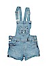 H&M 100% Cotton Blue Overall Shorts Size 8 - 9 - photo 1