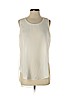 Mossimo 100% Polyester White Sleeveless Blouse Size S - photo 1