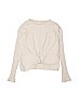 Zara 100% Cotton Ivory Pullover Sweater Size 14 - photo 1