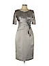 Anthea Crawford Silver Cocktail Dress Size 10 - photo 1