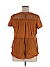 Xhilaration 100% Rayon Tan Short Sleeve Blouse Size XXL - photo 2