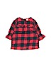 Carter's 100% Cotton Checkered-gingham Red Long Sleeve Top Size 4 - 5 - photo 1