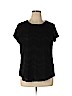 Simply Vera Vera Wang Black Short Sleeve Top Size XL - photo 1