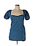 Zara 100% Cotton Blue Casual Dress Size XL - photo 1