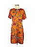 Ann Taylor Factory 100% Polyester Orange Cocktail Dress Size 6 (petite) - photo 1