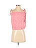 H&M 100% Viscose Pink Sleeveless Blouse Size 4 - photo 1