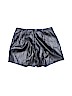 Blue Blush Black Faux Leather Shorts Size S - photo 2