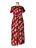Iris Impressions 100% Rayon Red Casual Dress Size XL - photo 1