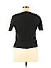INC International Concepts 100% Cotton Black Short Sleeve Top Size XL - photo 2