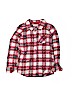 Cat & Jack 100% Cotton Red Long Sleeve Button-Down Shirt Size 5T - photo 1
