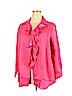 Denim 24/7 100% Polyester Pink Long Sleeve Blouse Size 18 - photo 1