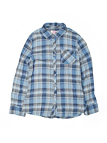 Justice Long Sleeve Button-Down Shirt (view 1)