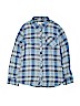 Justice Blue Long Sleeve Button-Down Shirt Size 10 - photo 1