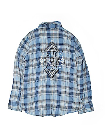 Justice Long Sleeve Button-Down Shirt (view 2)