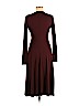 Zara W&B Collection Burgundy Casual Dress Size M - photo 2