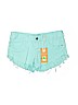 Billabong Teal Denim Shorts Size 5 - photo 1