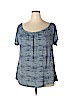 Old Navy 100% Rayon Blue Short Sleeve Top Size XXL - photo 1