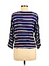 Mossimo 100% Rayon Blue 3/4 Sleeve Blouse Size M - photo 2