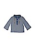 First Impressions Stripes Blue Long Sleeve Polo 9-12 MO / 12 MO - photo 1
