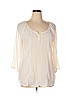 Maurices 100% Polyester Ivory Long Sleeve Blouse Size XL - photo 1