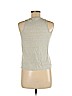 FRAME 100% Linen White Sleeveless T-Shirt Size M - photo 2