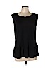 Ann Taylor LOFT 100% Rayon Black Sleeveless Top Size L (petite) - photo 1