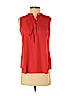 Banana Republic 100% Polyester Red Sleeveless Blouse Size XS (petite) - photo 1