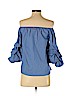 Zara Blue 3/4 Sleeve Blouse Size XS - photo 2