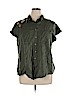 Style&Co 100% Cotton Green Short Sleeve Button-Down Shirt Size 2X - photo 1