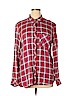 Gap 100% Viscose Red Long Sleeve Button-Down Shirt Size XL - photo 1