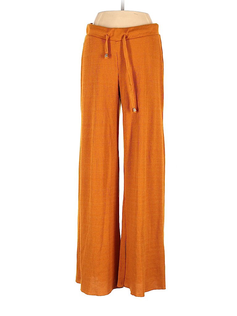 Zara Solid Orange Casual Pants Size S - 62% off | thredUP