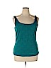 White House Black Market Blue Sleeveless Top Size XL - photo 1