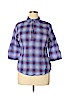 Royal Robbins 100% Cotton Purple 3/4 Sleeve Button-Down Shirt Size XL - photo 1
