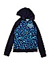 Justice Animal Print Blue Zip Up Hoodie Size 16 - photo 1