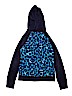 Justice Animal Print Blue Zip Up Hoodie Size 16 - photo 2