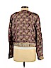 ROCHAS 100% Silk Tan Long Sleeve Silk Top Size EU 44 / US 14 - photo 2