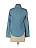 Topshop 100% Cotton Blue Long Sleeve Button-Down Shirt Size 2 - photo 2