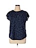 Simply Vera Vera Wang Blue Short Sleeve Top Size XL - photo 1