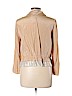 2b Rych 100% Silk Tan Long Sleeve Silk Top Size L - photo 2