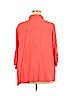 Woman Within 100% Rayon Orange 3/4 Sleeve Button-Down Shirt Size 26 (2X) - photo 2