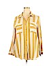 Perch by Blu Pepper 100% Rayon Yellow Long Sleeve Button-Down Shirt Size 3X - photo 1