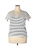 J. Crew Factory Store 100% Cotton White Short Sleeve Top Size XXL - photo 1